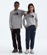 Boys’ & Girls’ Evolution Half Dome Long-Sleeve Tee TNF Pale Grey Heather