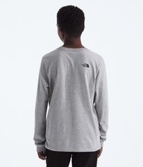 Boys’ & Girls’ Evolution Half Dome Long-Sleeve Tee TNF Pale Grey Heather