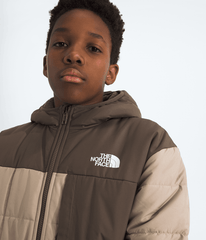 Boys’ Reversible Shasta Full-Zip Hooded Jacket Mushroom Grey/Smokey Brown