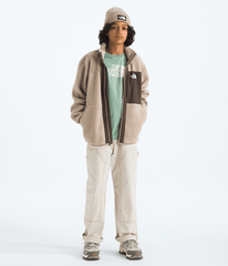 Boys’ Yumiori Full-Zip Jacket Mushroom Grey/Smokey Brown