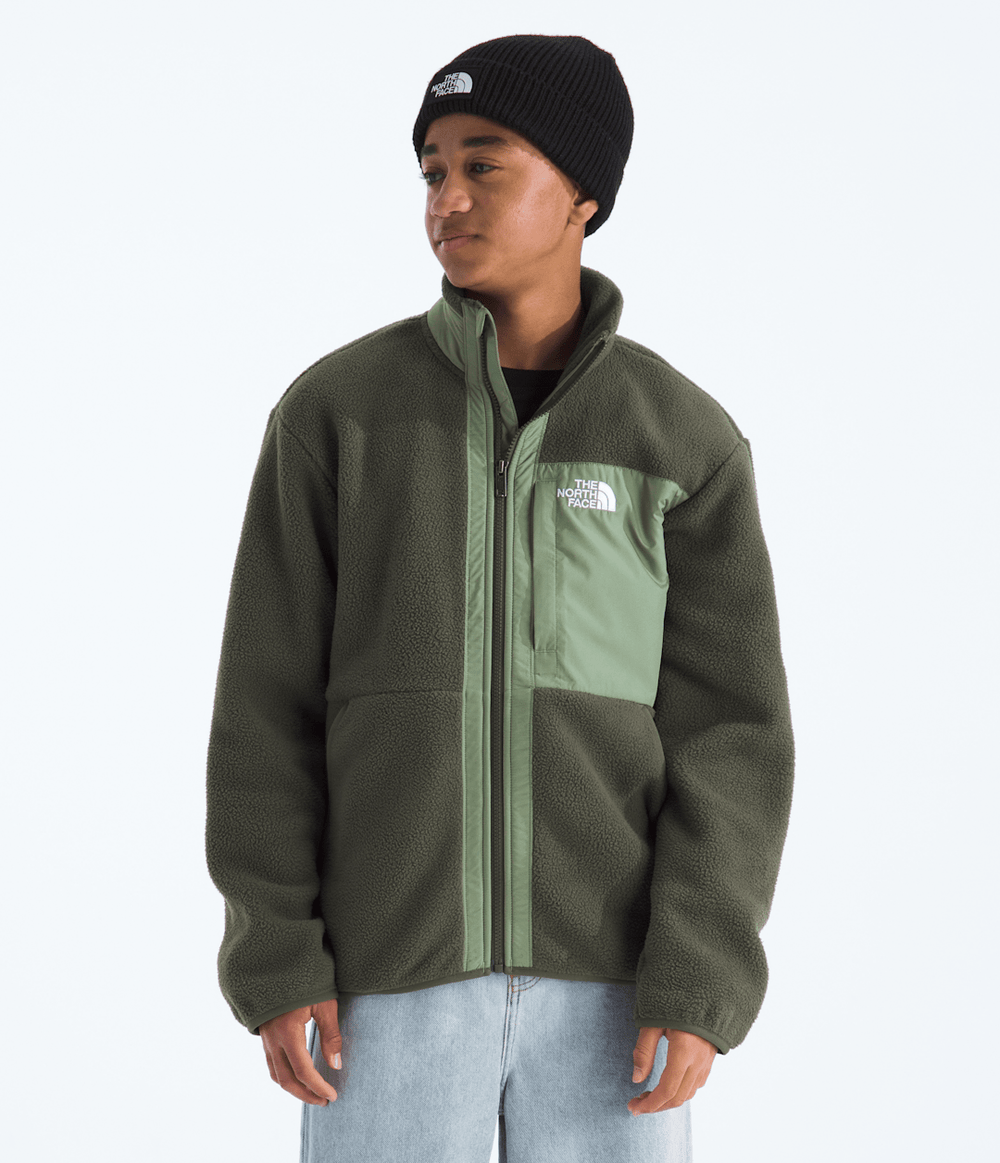 Boys’ Yumiori Full-Zip Jacket New Taupe Green/Bark Mist