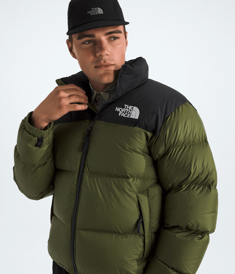 Men’s 1996 Retro Nuptse Jacket Woodland Green-Tnf Black