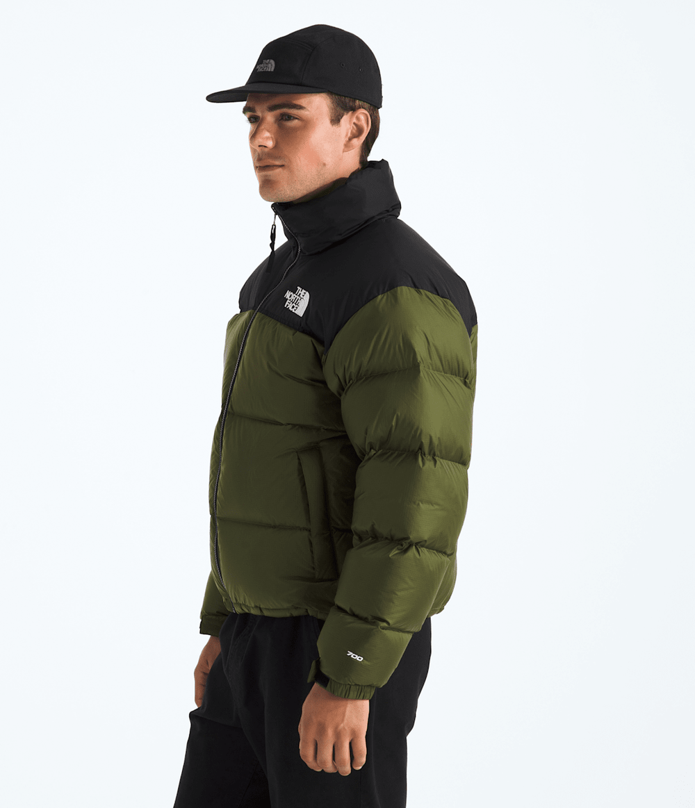 Men’s 1996 Retro Nuptse Jacket Woodland Green-Tnf Black