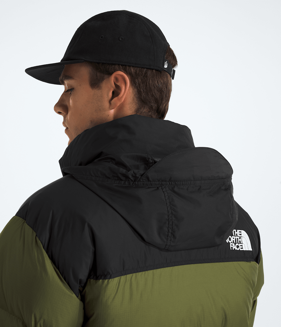 Men’s 1996 Retro Nuptse Jacket Woodland Green-Tnf Black