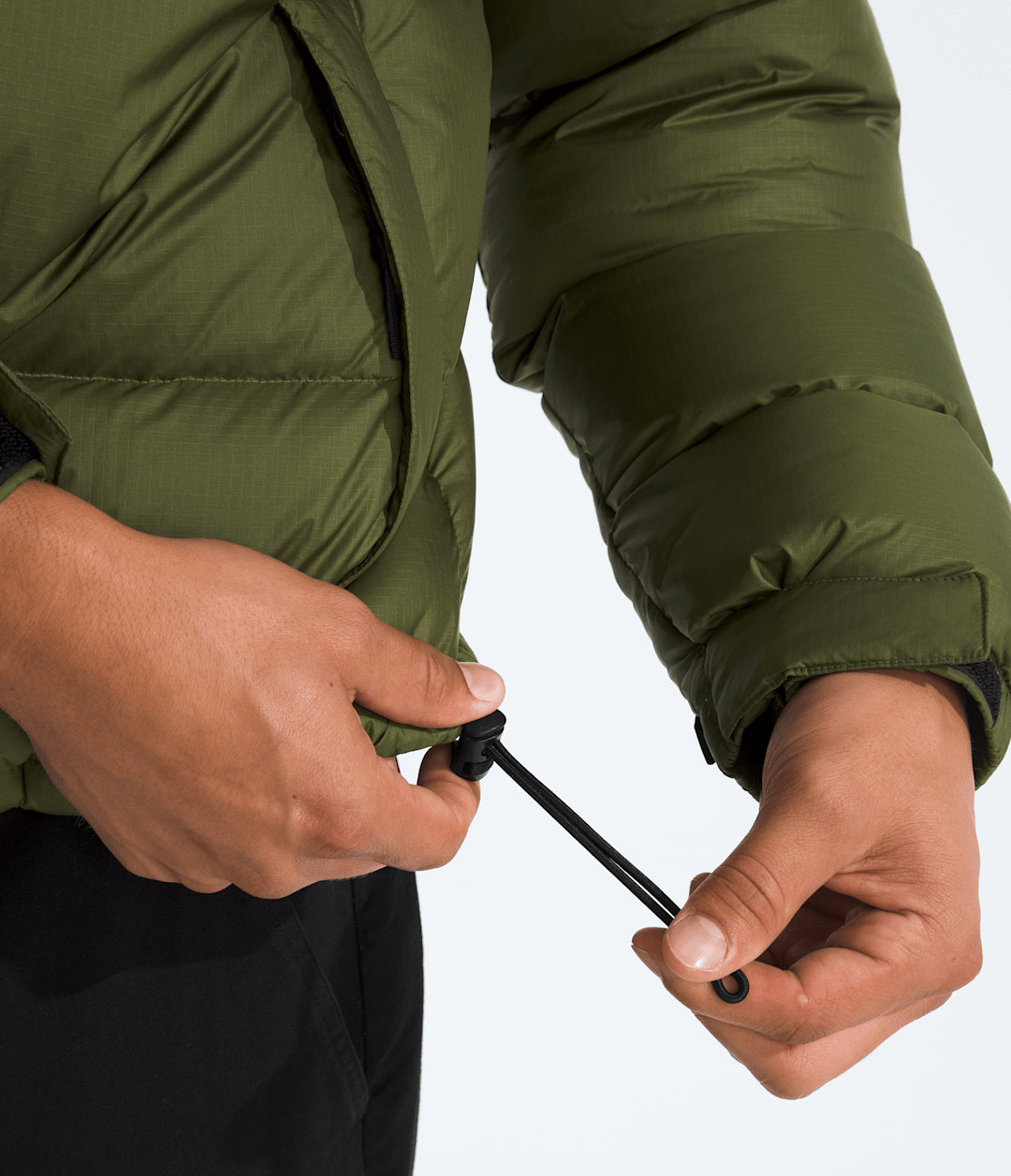 Men’s 1996 Retro Nuptse Jacket Woodland Green-Tnf Black