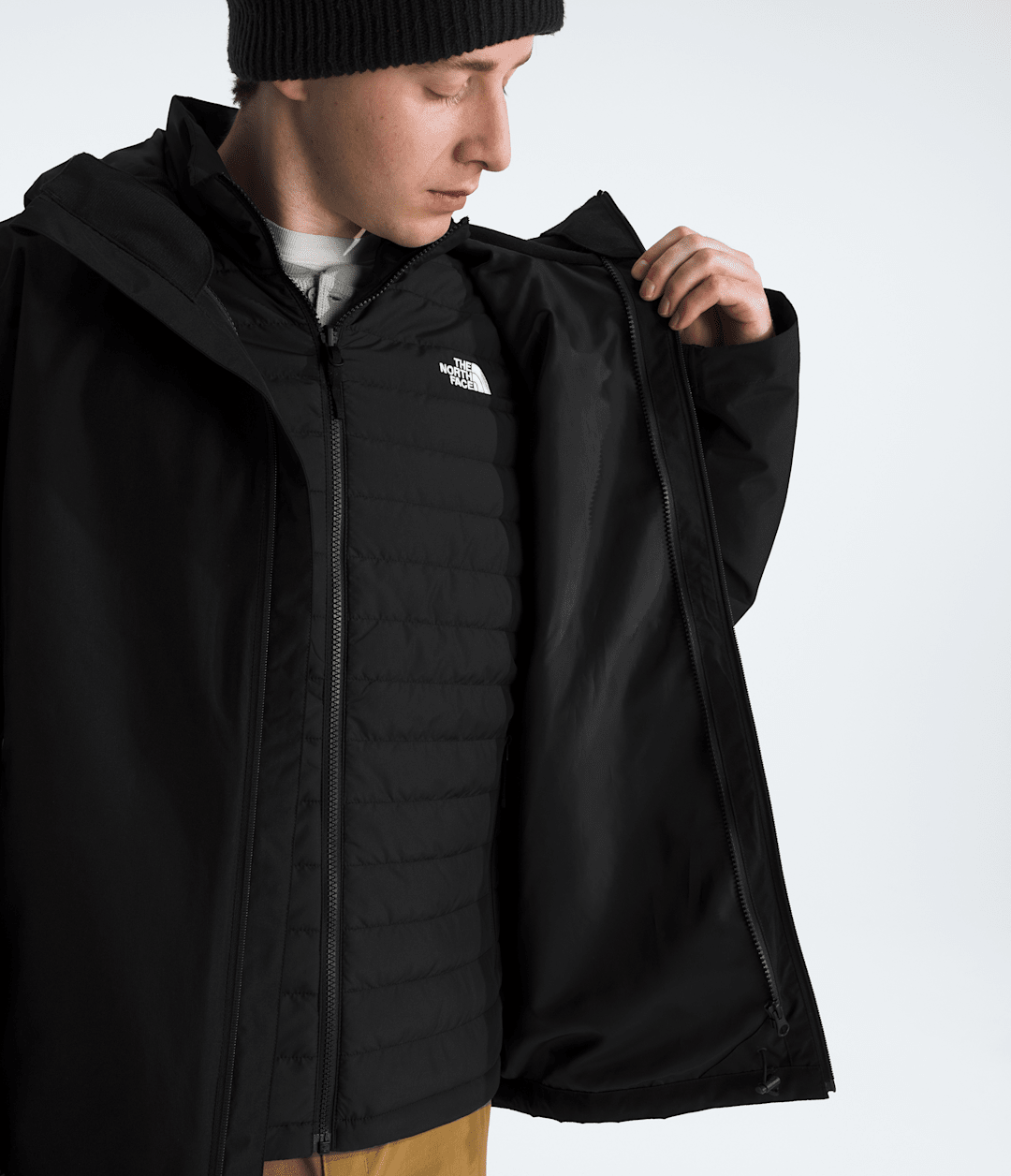 Men’s Carto Mono Triclimate™ Hooded Jacket TNF Black