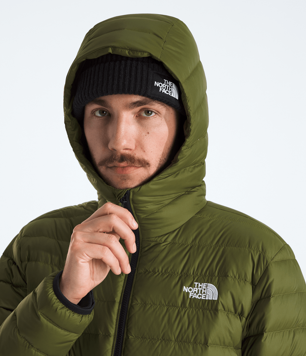 Men’s Classic Down Hooded Jacket Woodland Green