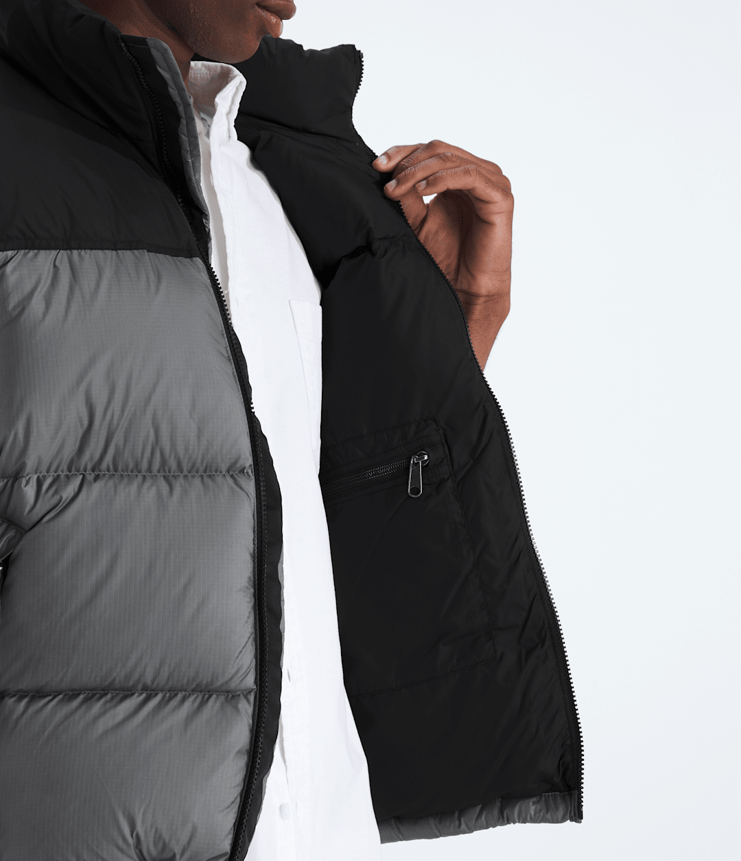 Men’s 1996 Retro Nuptse Vest Smoked Pearl/TNF Black