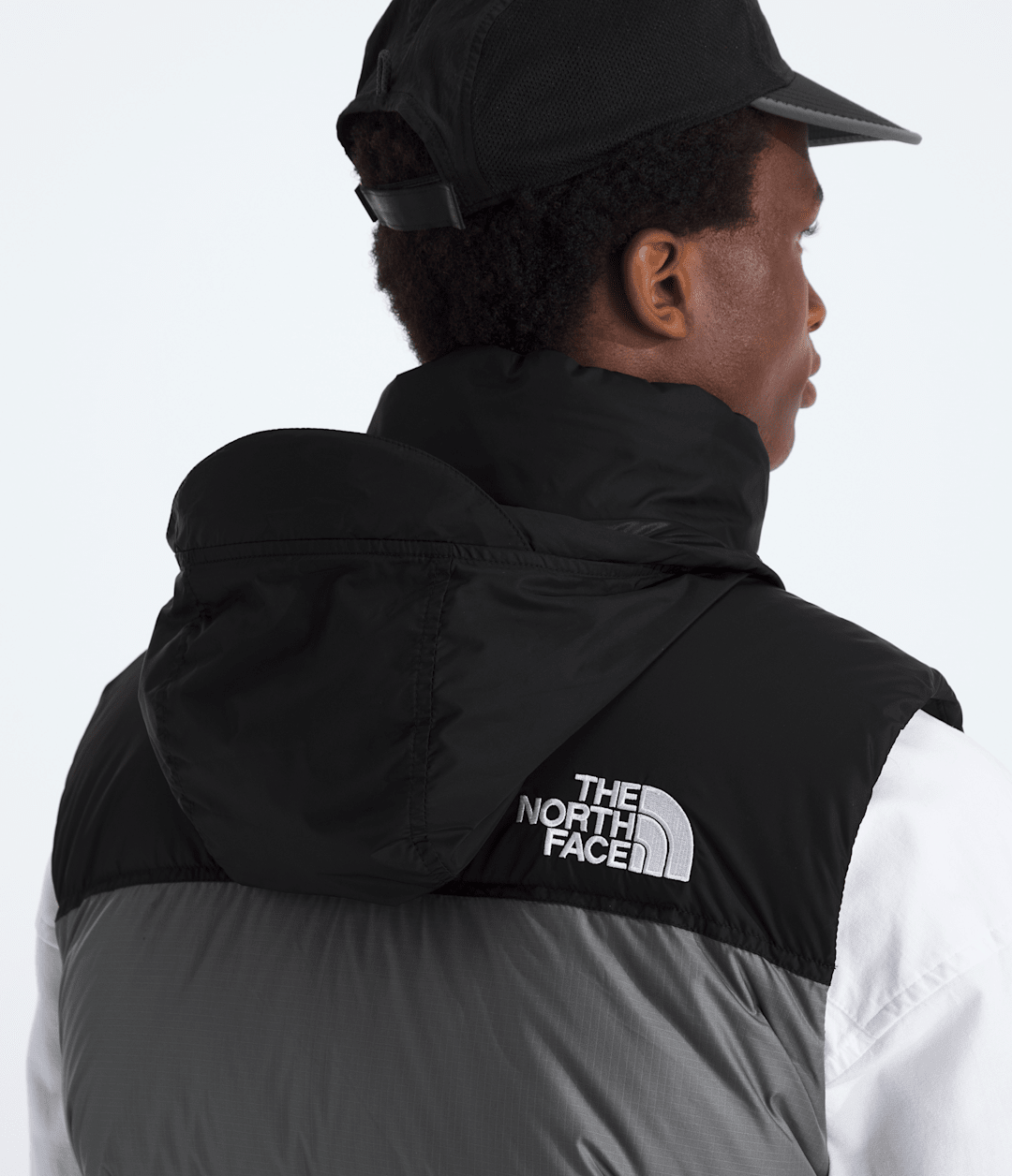 Men’s 1996 Retro Nuptse Vest Smoked Pearl/TNF Black