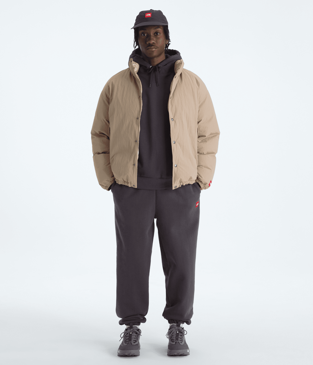 TNF™ Red Box Down Jacket Mushroom Grey