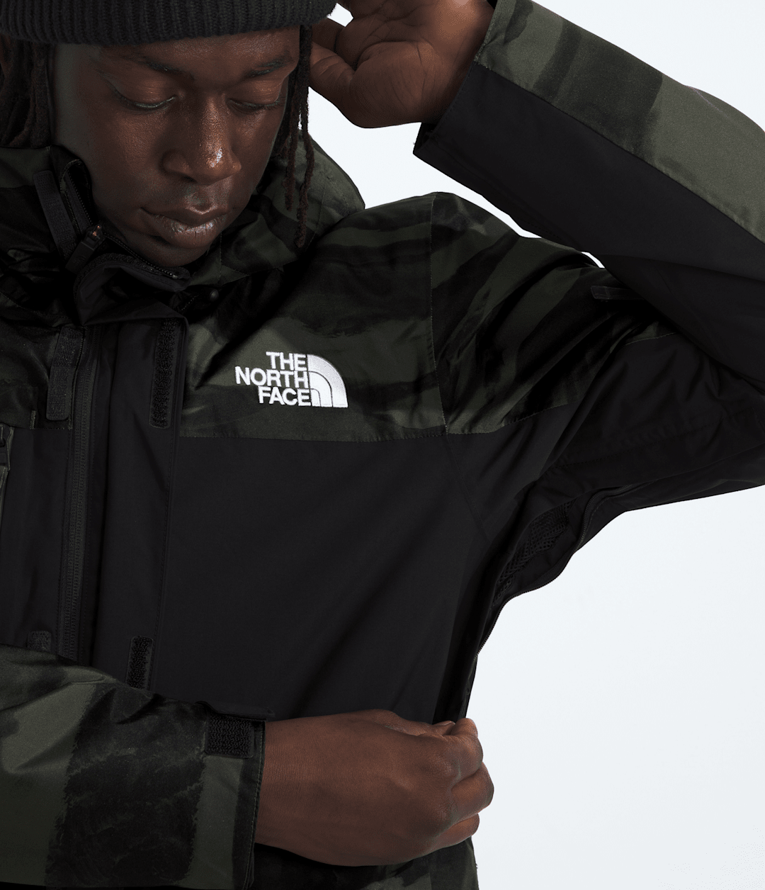 Men’s Freedom Insulated Jacket—Print New Taupe Green Edge Of Light Print/TNF Black