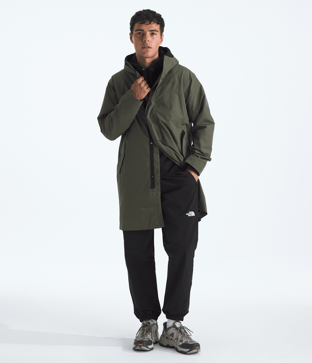 Men's Nukabira Rain Shell Parka New Taupe Green