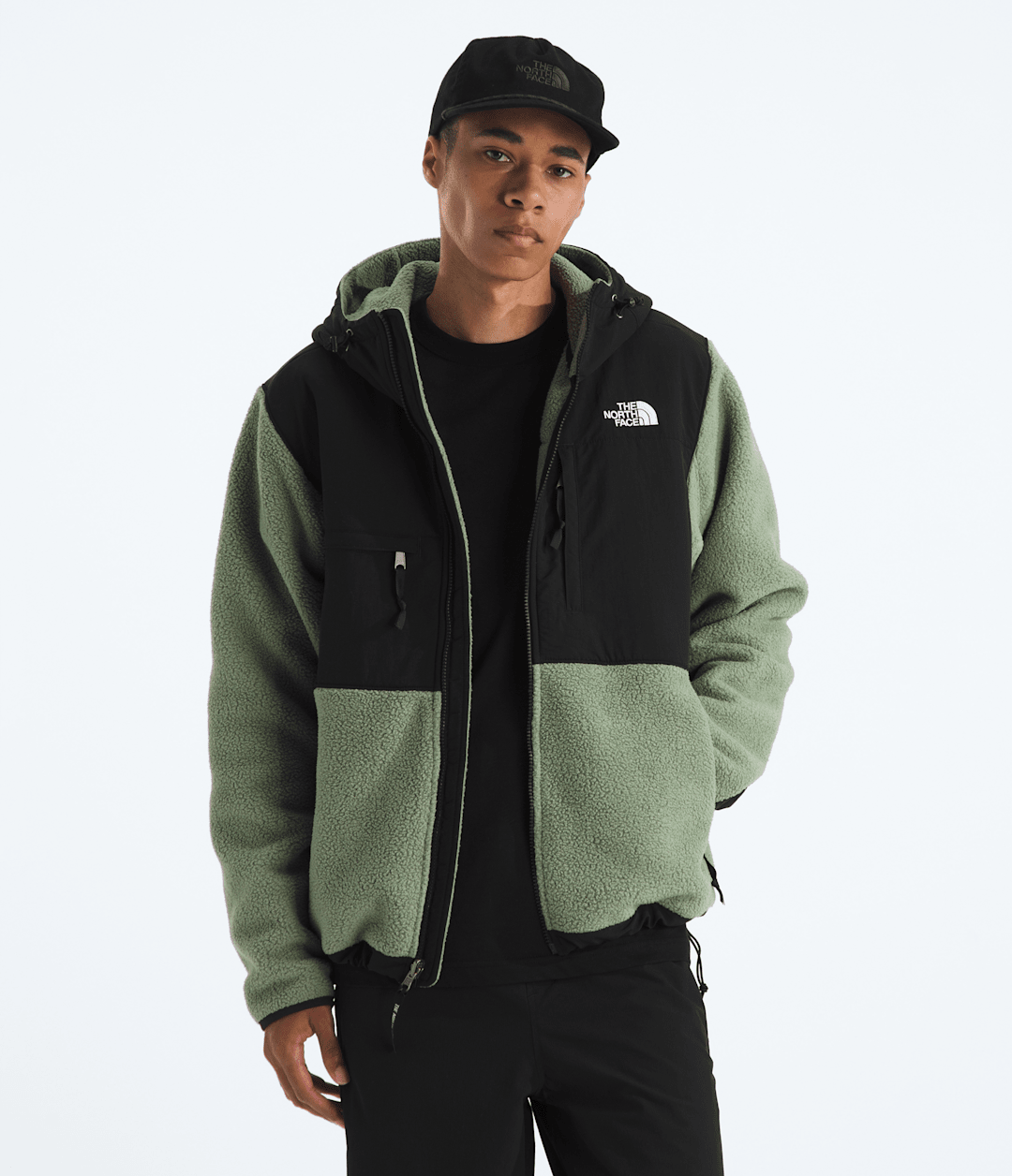 Men’s Retro Denali Hoodie Bark Mist/TNF Black
