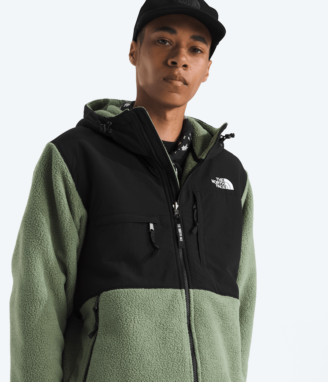 Men’s Retro Denali Hoodie Bark Mist/TNF Black