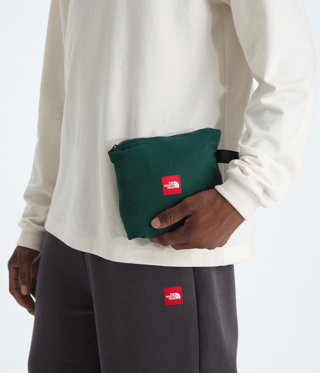Men’s TNF™ Red Box Packable Wind Pants Hunter Green