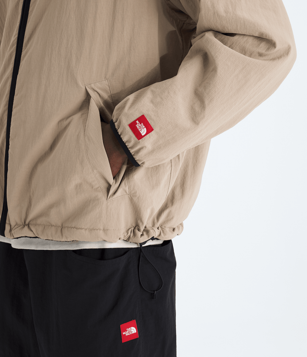 Men’s TNF™ Red Box Reversible Fleece Jacket Mushroom Grey/TNF Black
