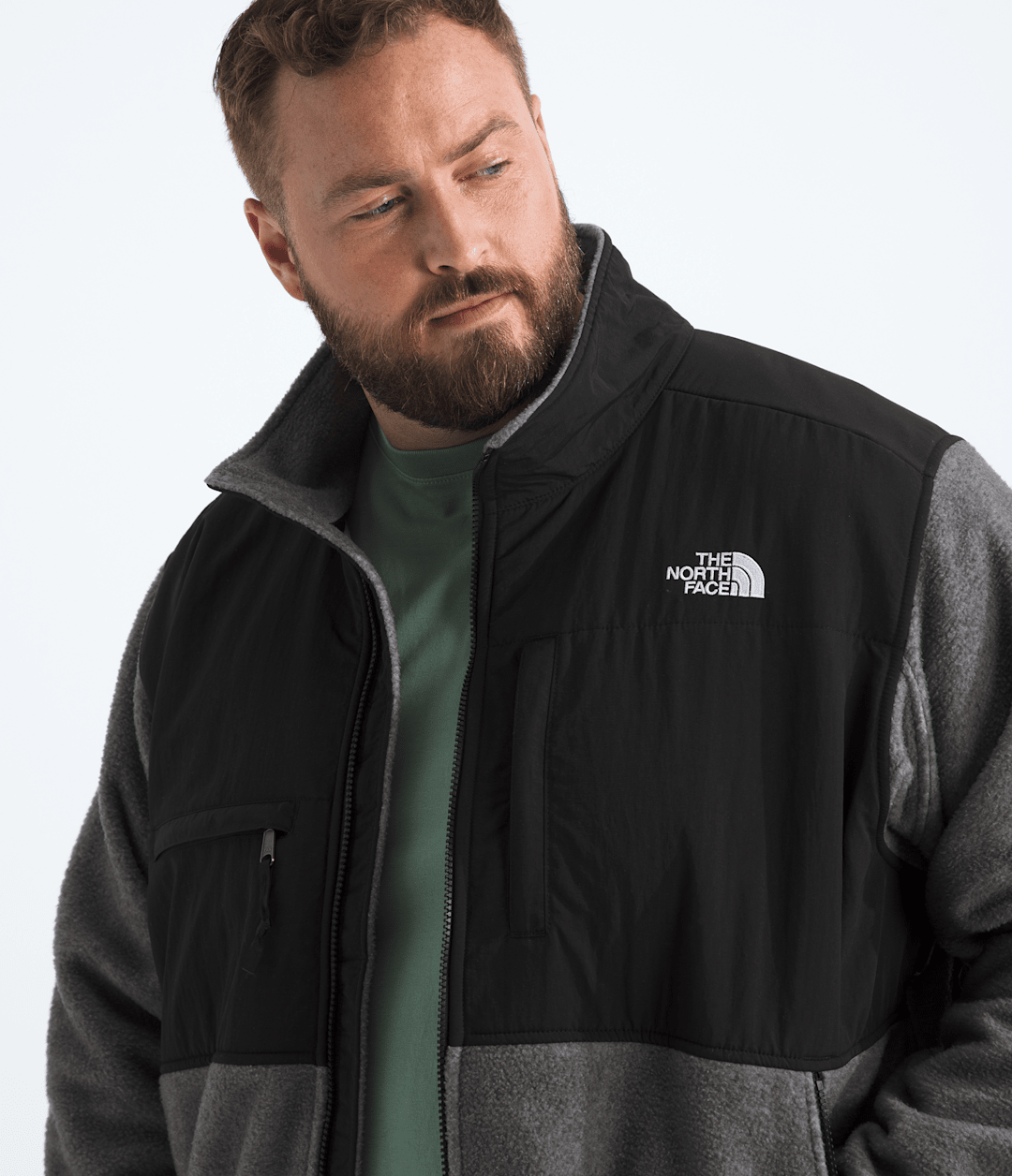 Men’s Big Retro Denali Jacket TNF Mid Grey Heather/TNF Black