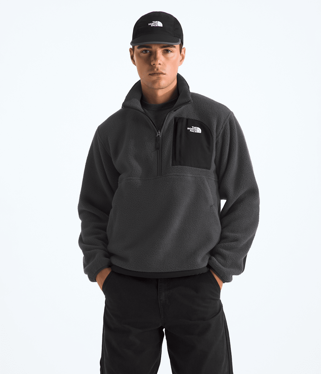 Men’s Yumiori Off Peak ½-Zip Jacket Asphalt Grey/TNF Black