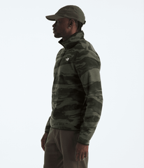 Men’s Glacier Fleece ¼-Zip—Print New Taupe Green Edge Of Light Print