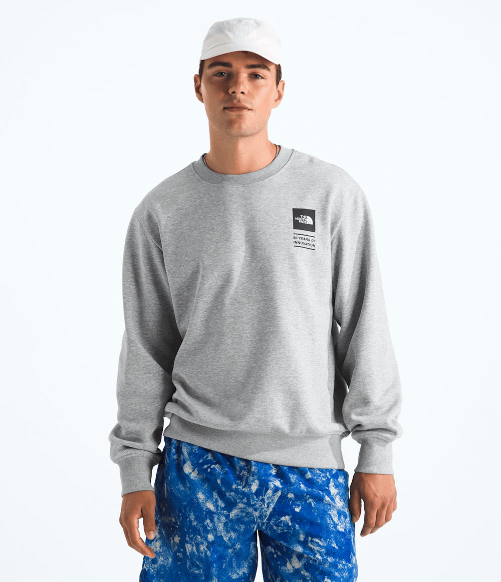 Unisex TNF™ Celebration Relaxed Crew—Graphic TNF Light Grey Heather
