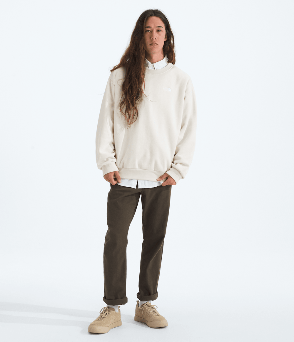 Men’s Evolution Simple Dome Oversized Crew White Dune