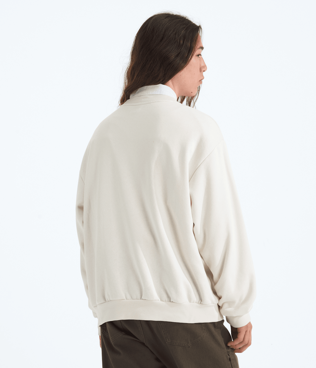 Men’s Evolution Simple Dome Oversized Crew White Dune