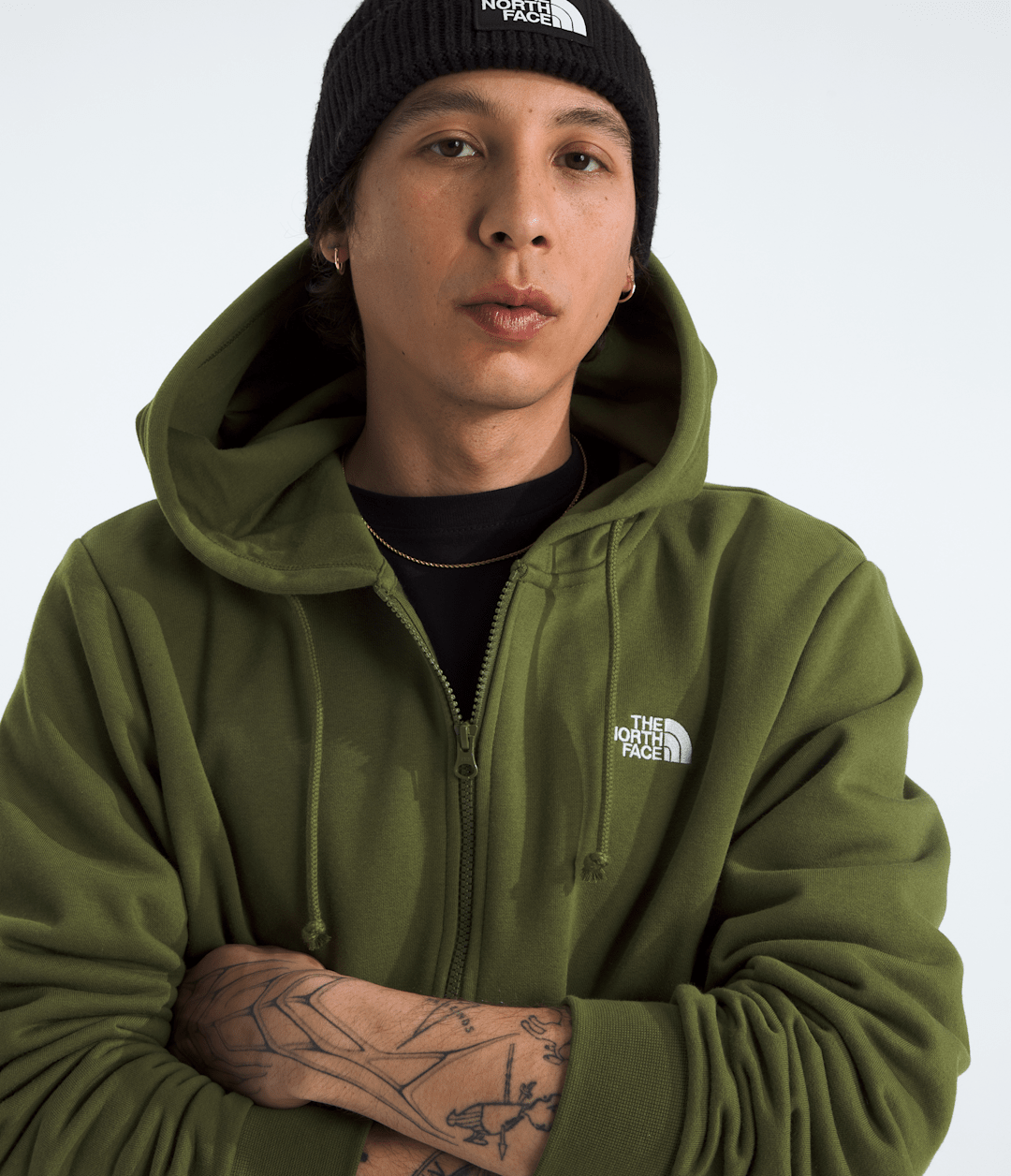Men’s Evolution Simple Dome Full-Zip Hoodie Woodland Green