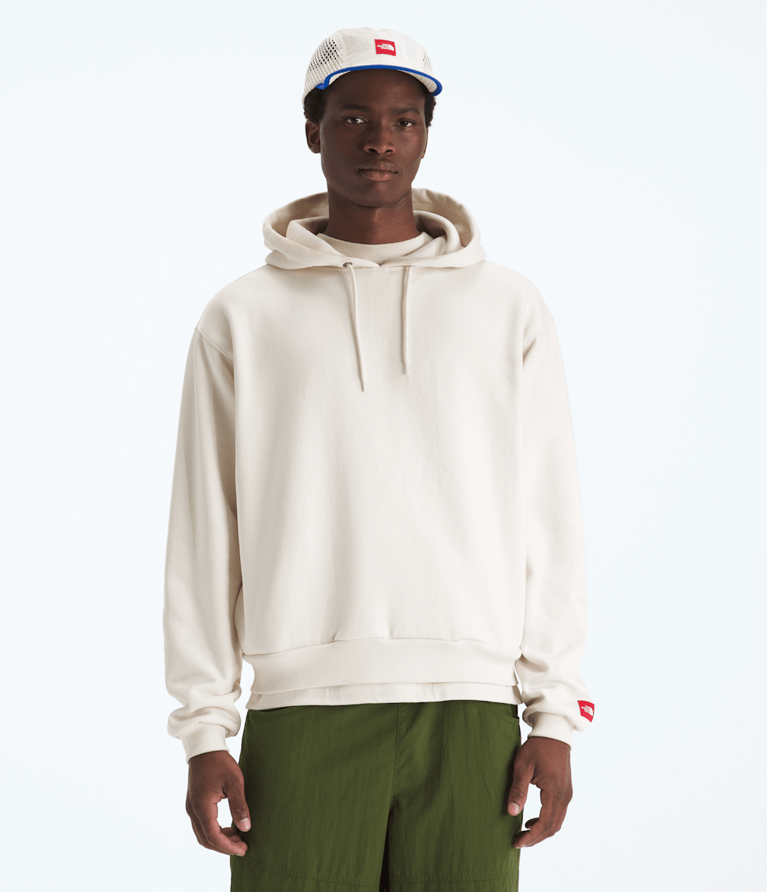 Men’s TNF™ Red Box Hoodie White Dune