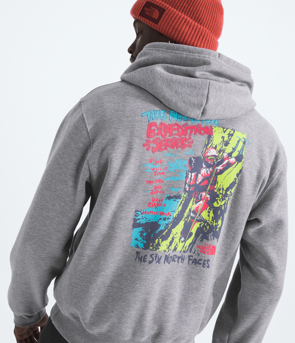 Men’s TNF™ Essential Expedition Series Hoodie—Graphic TNF Pale Grey Heather