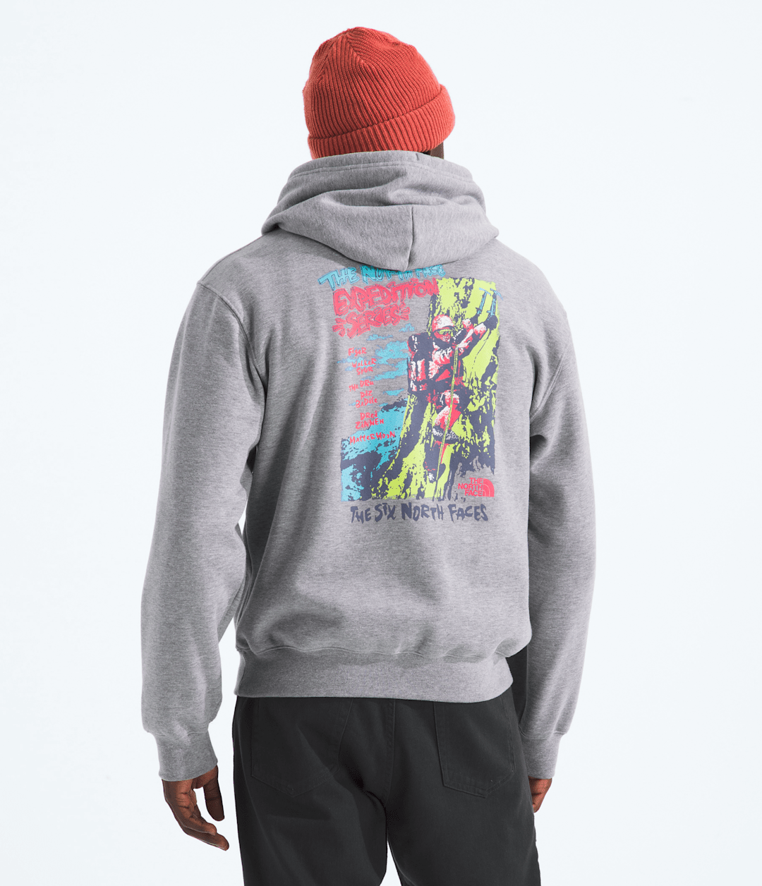 Men’s TNF™ Essential Expedition Series Hoodie—Graphic TNF Pale Grey Heather