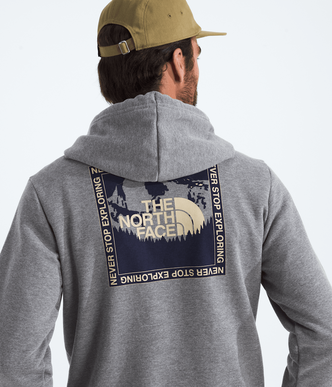 Men’s Stay Exploring Regular Hoodie TNF Mid Grey Heather