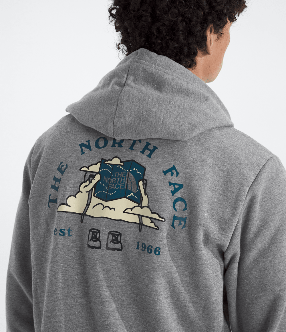Men’s Evolution Travel-Cloud Hoodie—Graphic TNF Mid Grey Heather
