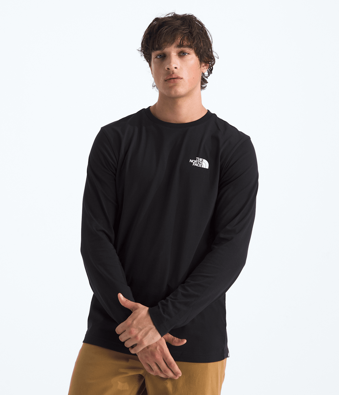 Men’s Long-Sleeve Simple Dome Tee TNF Black
