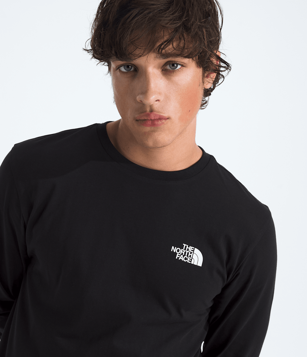 Men’s Long-Sleeve Simple Dome Tee TNF Black