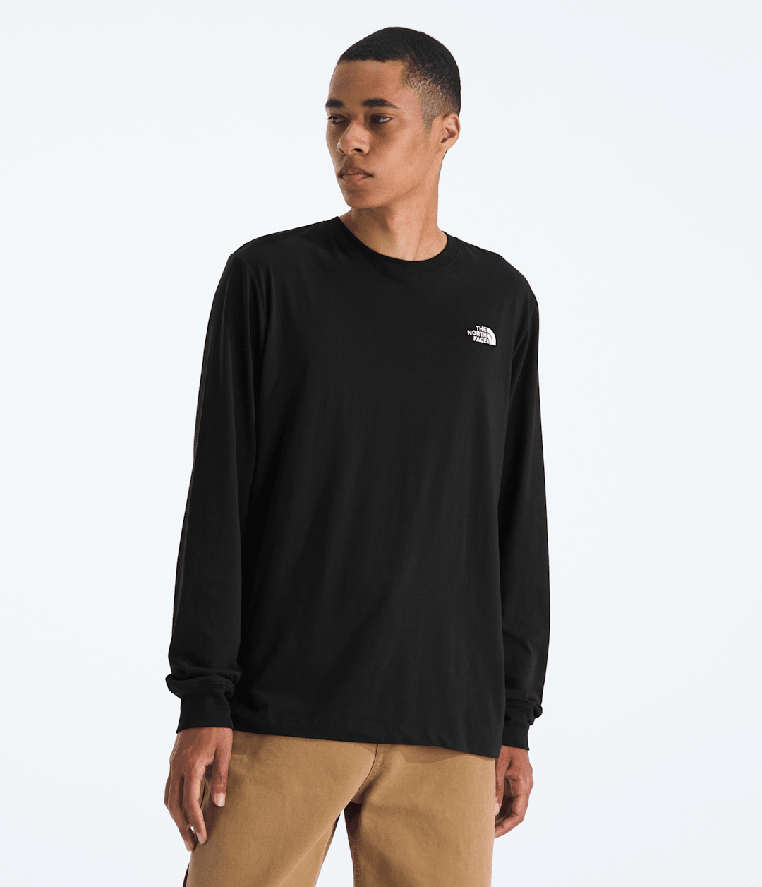 Men’s Evolution Simple Dome Regular Long-Sleeve Tee TNF Black