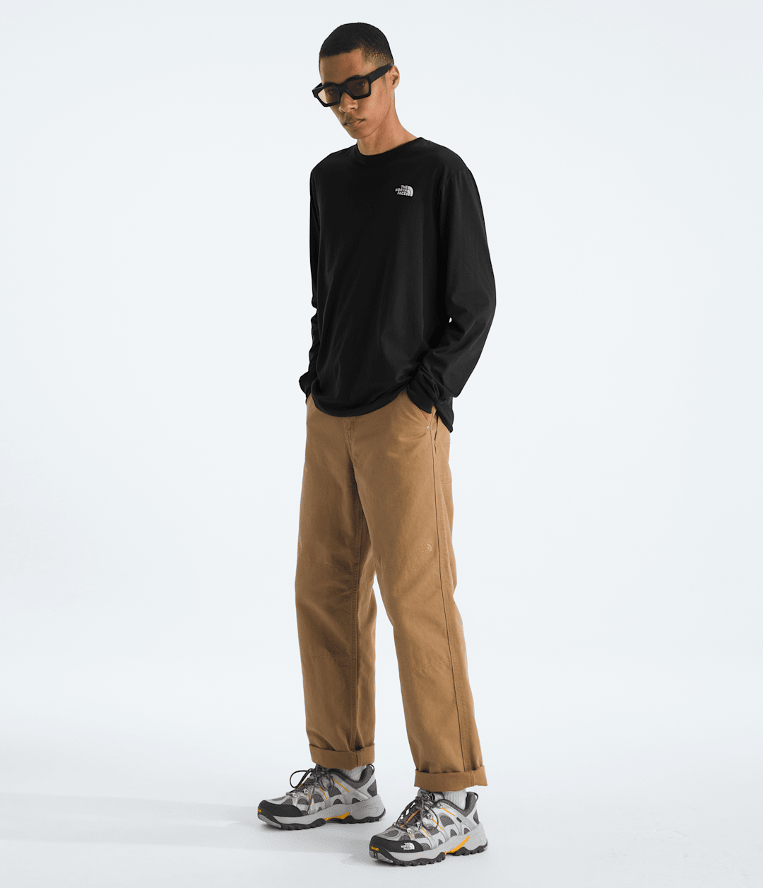 Men’s Evolution Simple Dome Regular Long-Sleeve Tee TNF Black