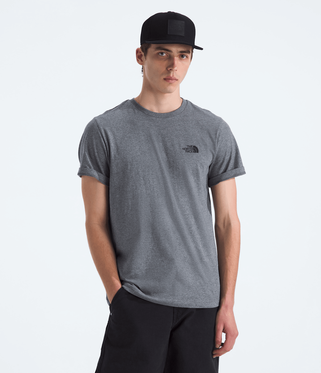 Men’s Short-Sleeve Simple Dome Tee TNF Medium Grey Heather
