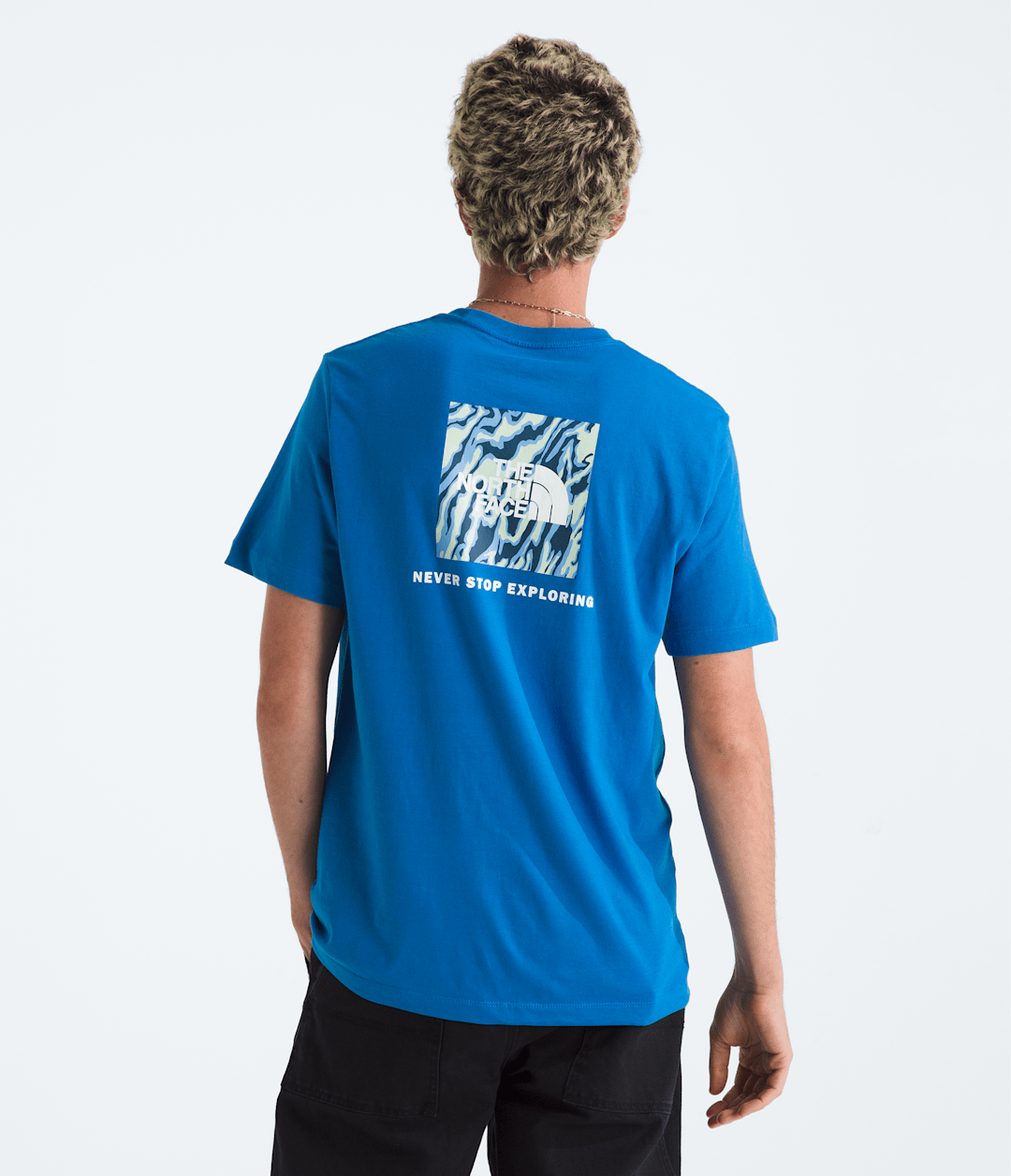 Men’s Short-Sleeve Core Wavy Lines Box NSE Tee Hero Blue