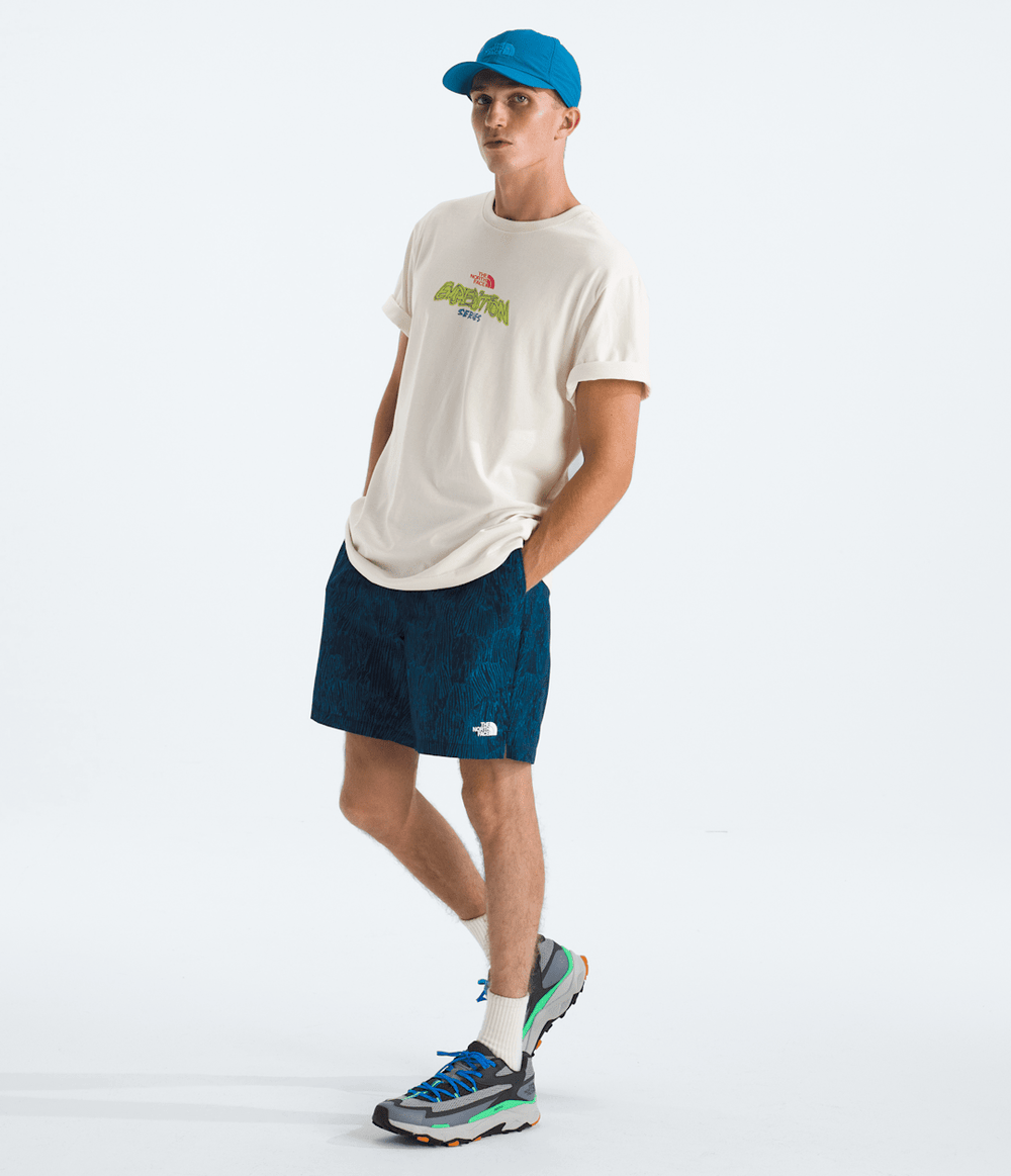 Men’s TNF™ Essential Expedition Series Short-Sleeve Tee—Graphic White Dune