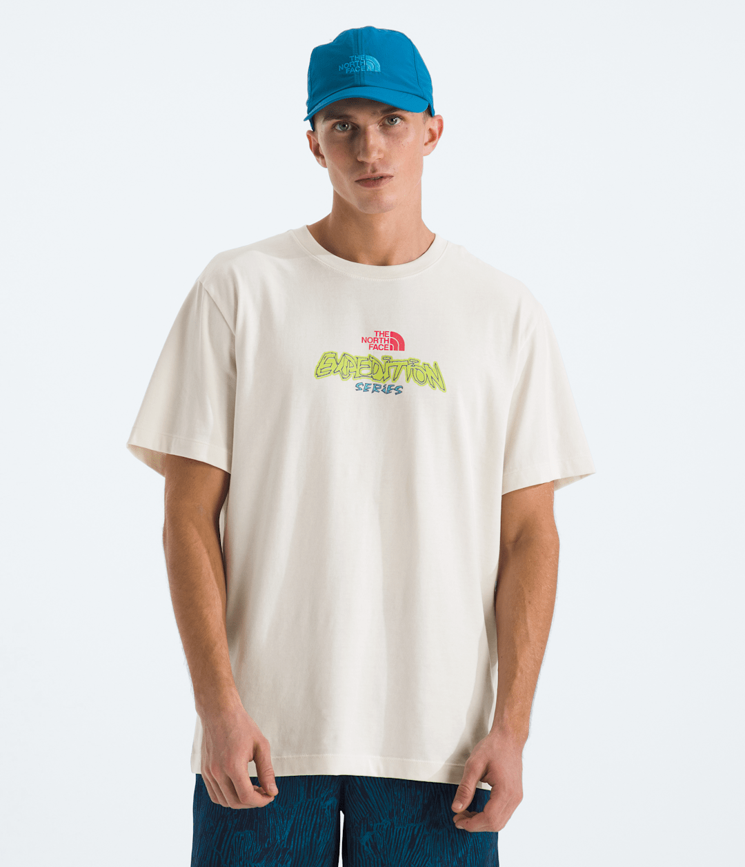 Men’s TNF™ Essential Expedition Series Short-Sleeve Tee—Graphic White Dune
