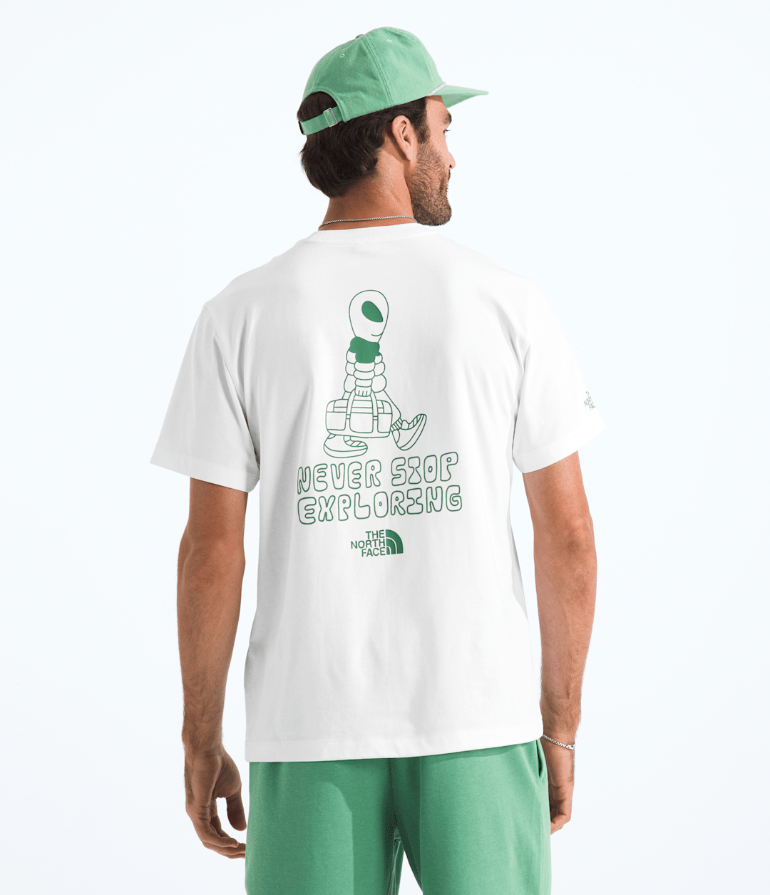 Men’s Alien Relaxed Short-Sleeve Tee—Graphic TNF White