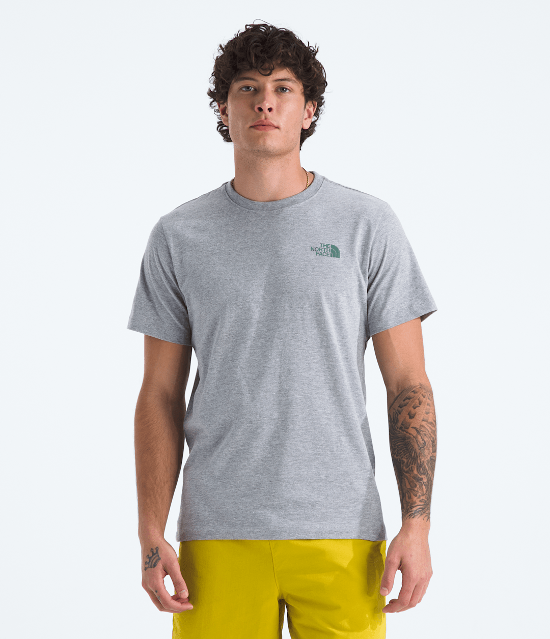 Men's Short Sleeve Core Celebration Box NSE Tee TNF Pale Grey Heather