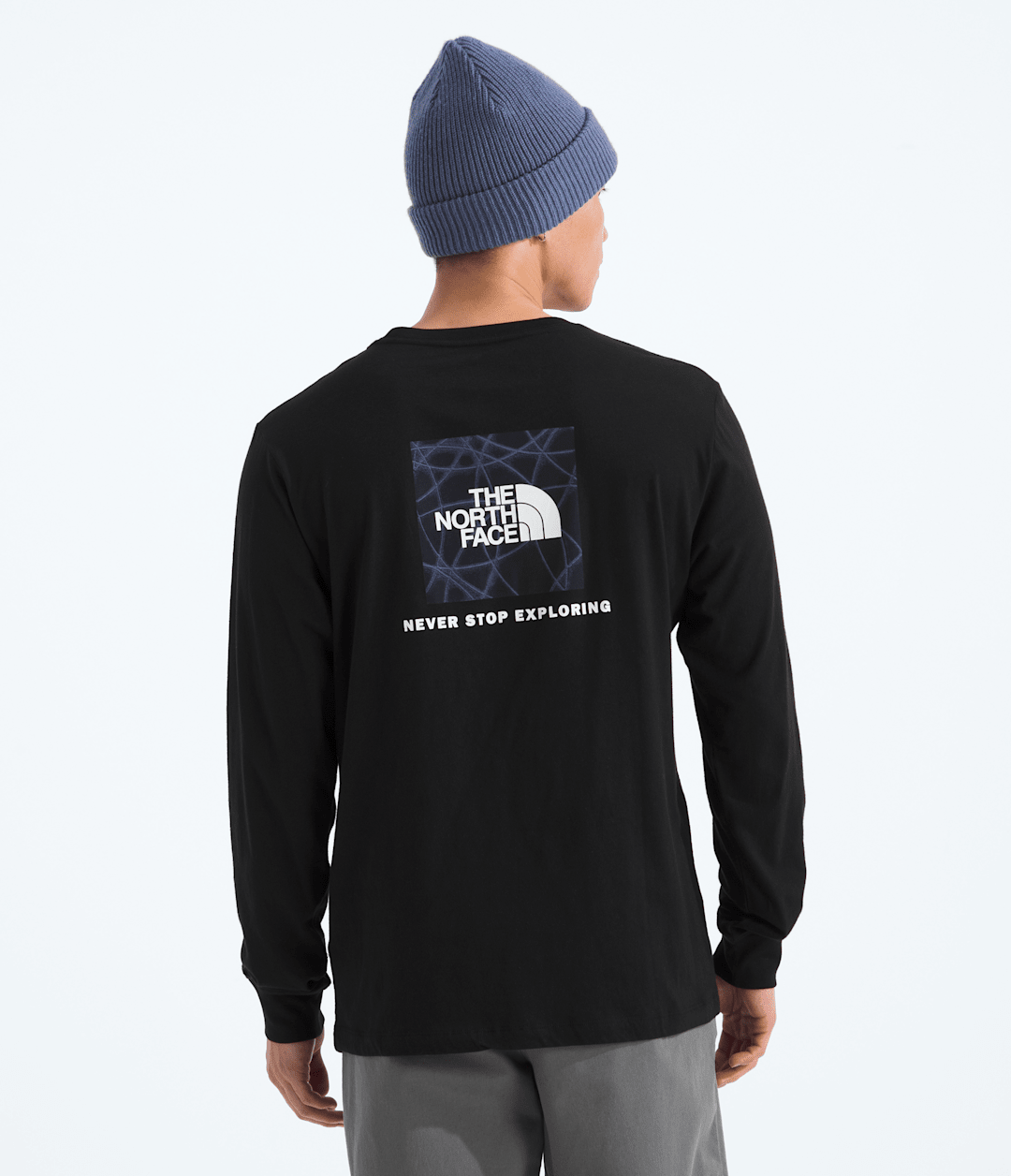 Men’s Evolution Sun Halos Box NSE Long-Sleeve Tee—Graphic TNF Black