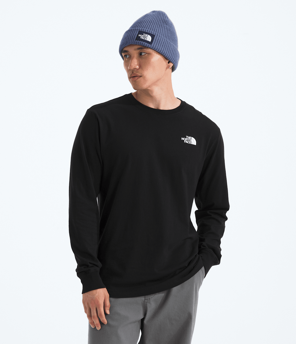 Men’s Evolution Sun Halos Box NSE Long-Sleeve Tee—Graphic TNF Black