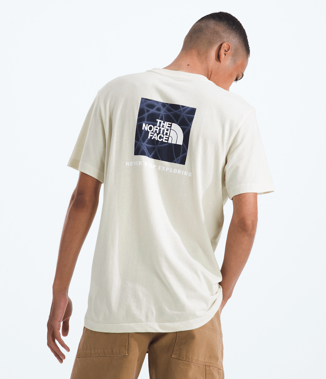 Men’s Evolution Sun Halos Box NSE Short-Sleeve Tee—Graphic White Dune