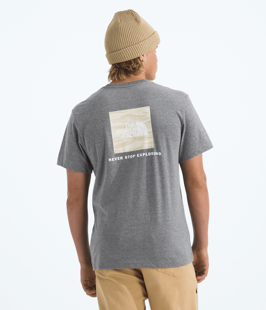 Men’s Evolution Edge Of Light Box NSE Short-Sleeve Tee—Graphic TNF Mid Grey Heather