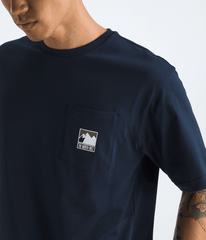 Men's Mountain Logo Relaxed Pocket Tee Summit Navy