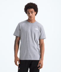 Men’s Evolution Regenerative Ink Box NSE Short-Sleeve Tee—Graphic TNF Pale Grey Heather/Summit Gold Regenerative Ink Print