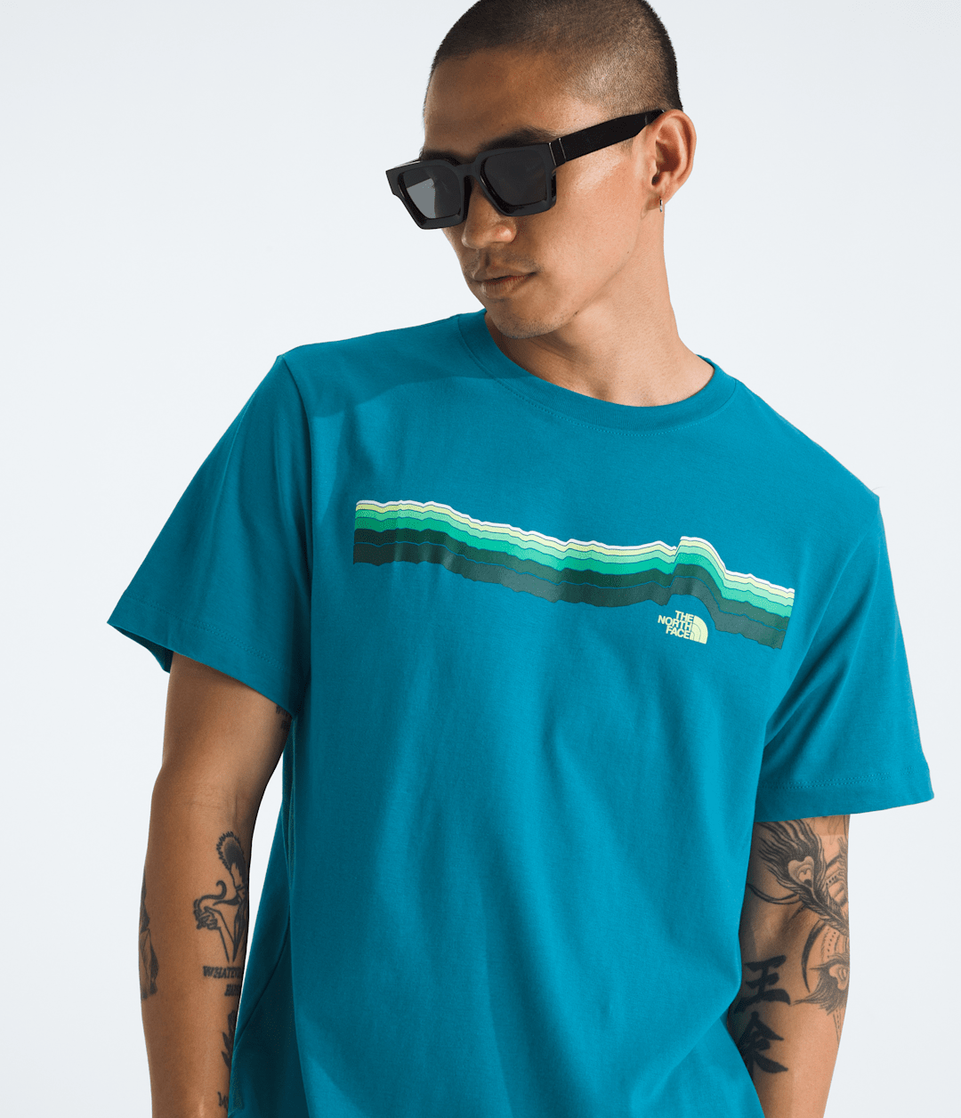 Men’s Evolution Tequila Sunrise Short-Sleeve Tee—Graphic Dusk Blue