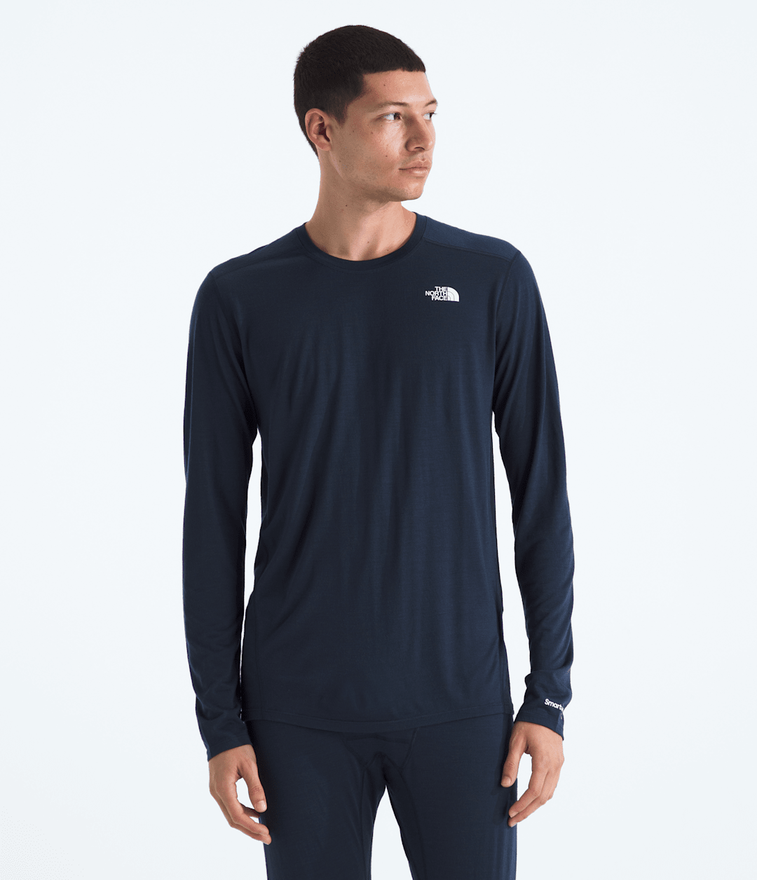 TNF X Smartwool Men’s Merino Blend 150 Long-Sleeve Crew Deep Navy